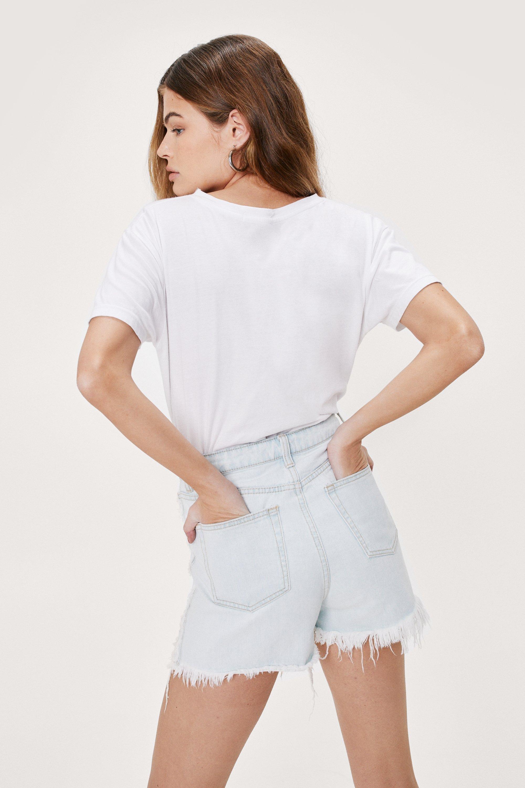 Boohoo cheap mom shorts